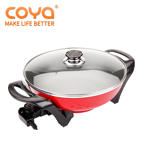12" 14" 16 " Mini Non Stick Electric Skillet Power Cord Pan