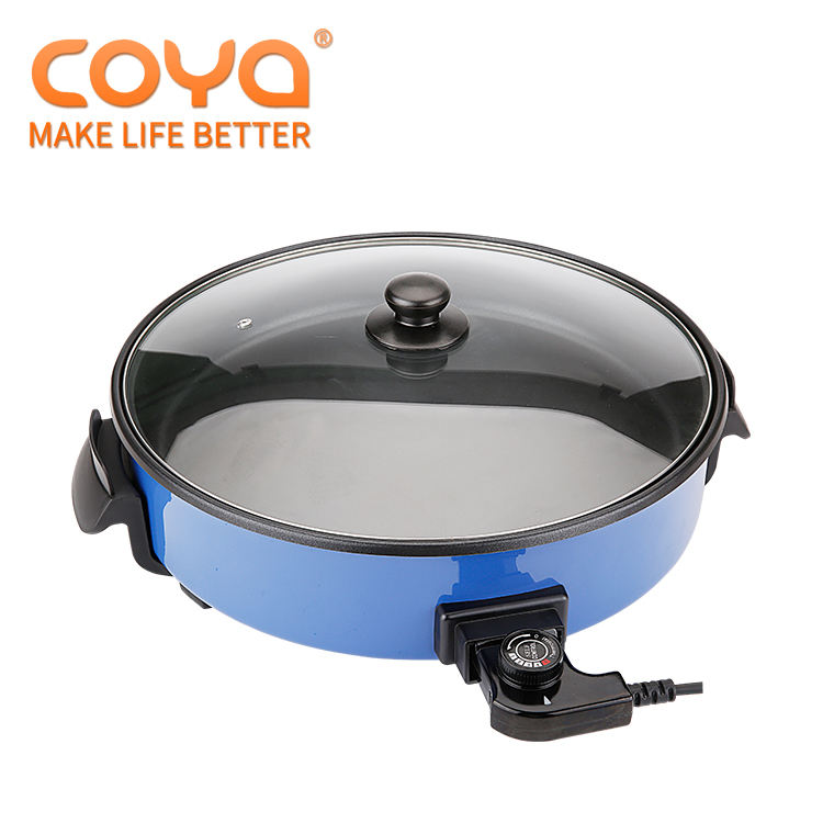 High Quality Non Disposable, Eco-friendly Electric Pizza Pan With 9cm Depth